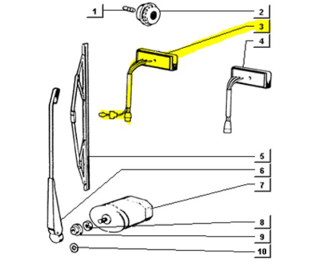 Lichtschalter und Hupe APE TM602,TM703 Lenkstange