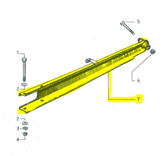 Querlenker, Hinterachse- Schwinge APE 50