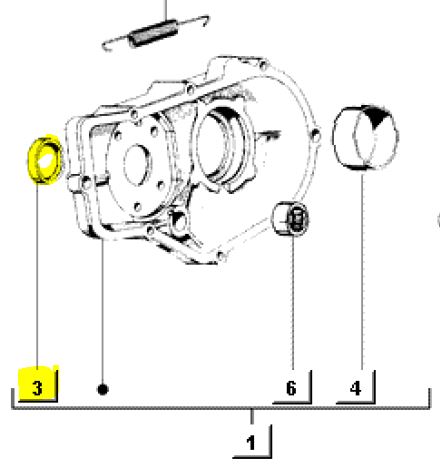 Simmerring Differenzialgehäuse APE50
