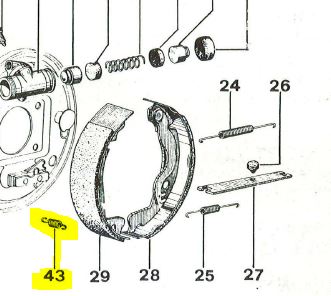 Feder, Backenanzugsfeder Car P2,P3,P,MP