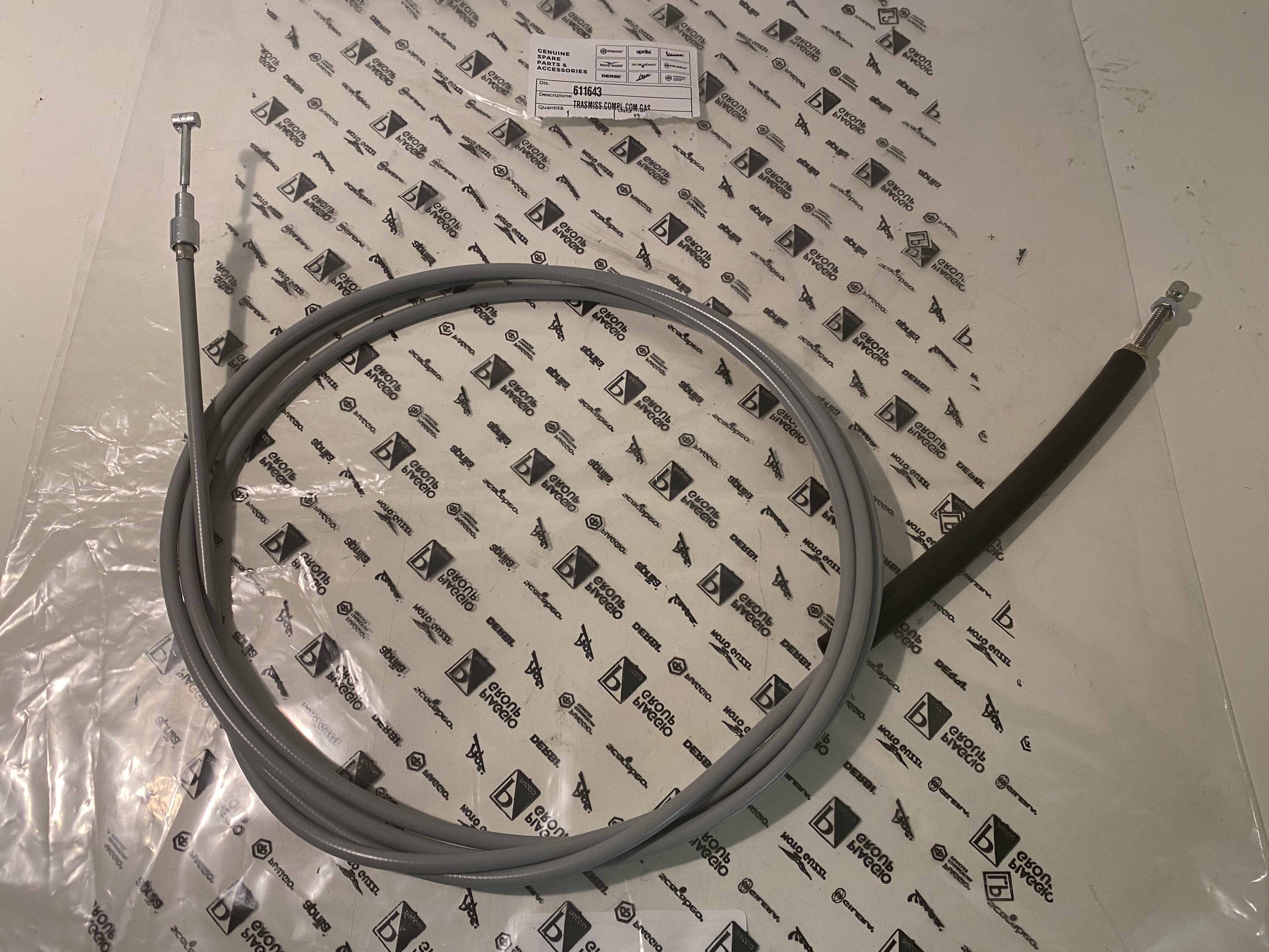 Seilzug Gas lang Lenkrad mit KAT TM703